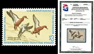 Scott RW38 1971 $3.00 Duck Stamp Mint Graded XF 90 NH with PSE CERT - Picture 1 of 1