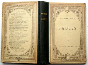 vntg FABLES Jean de La Fontaine Librarie Hachette a Francaise French language HC - Bild 1 von 3