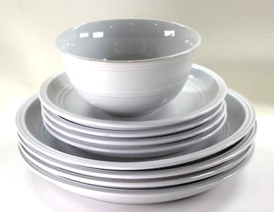 Tabletops Unlimited Gallery Farmhouse White - 1 Bowl, 4 Dinner & 4 Salad Plates - Image 1 of 4