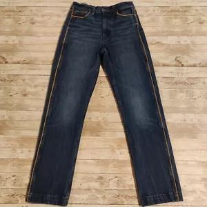 Banana Republic High Rise Vintage Straight Jeans 25 Dark Wash Roper Stretch - Picture 1 of 18