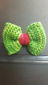 Green Bow Tie (for dogs) - FREE SHIPPING - Ship ASAP Christmas Bow - Picture 1 of 2
