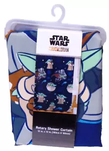 Star Wars The Mandalorian Tenda da doccia rotante 72 pollici x 72 pollici - Foto 1 di 2