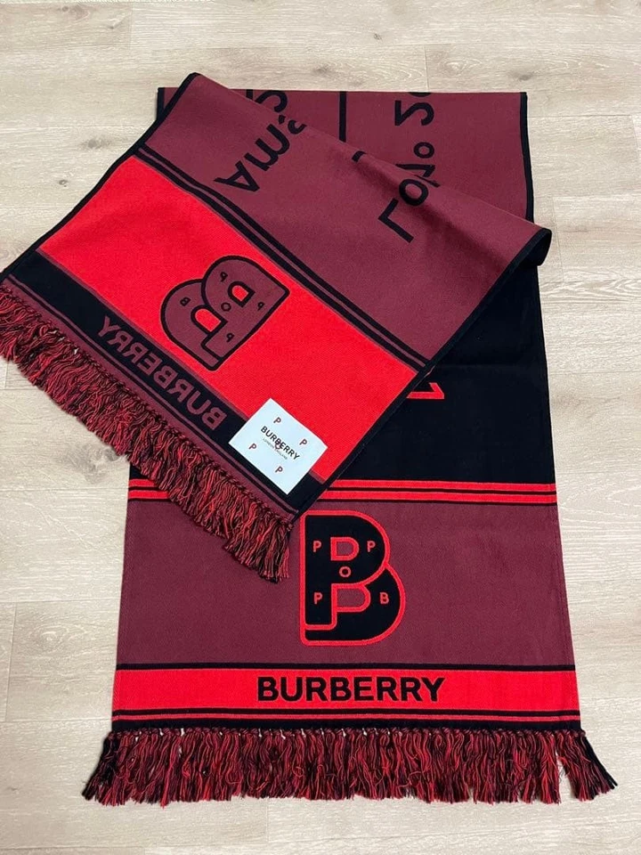 Burberry Silenciador 100 Algodón Súper Grande Muy Buen Estado Artículo Hombres Bufanda LTD Original Coleccionar Foto 1 de 4
