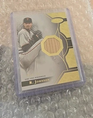 2023 Topps Tier One Randy Johnson game used bat patch relic 14/199 GIANTS  - Image 1 of 2