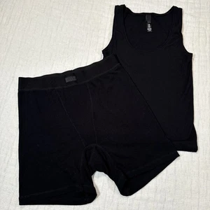 Skims Set Canotta e Boxer Nero M/L - Foto 1 di 9