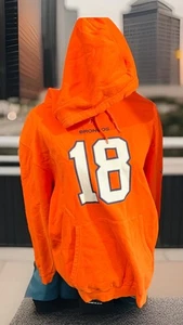 NFL Team Denver Broncos #18 Manning Orange Hoodie Seatshirt XL - Bild 1 von 11