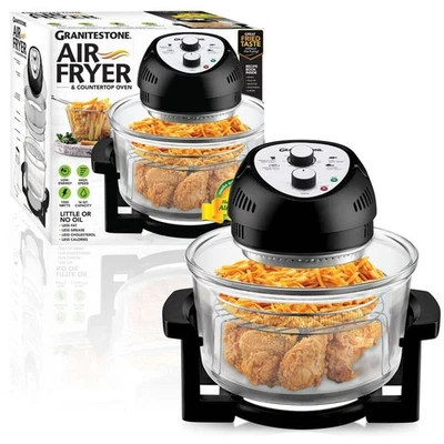 Freidora de aire sin aceite Big Boss 16 cuartos de galón con temporizador incorporado bandeja extraíble de goteo/miga Foto 1 de 4