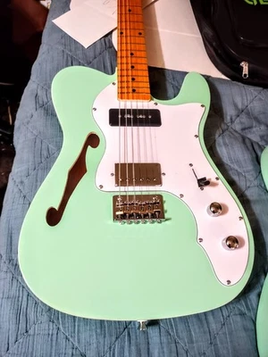 GEARit Electric Guitar SEMI HOLLOW BODY TELECASTER STYLE HH PICKUPS W/AMP KIT - Image 1 of 4