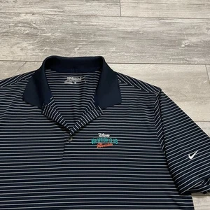 Nike Dri-Fit Disney Vacation Club Member Polo Shirt Mens Large Blue Performance - Picture 1 of 7