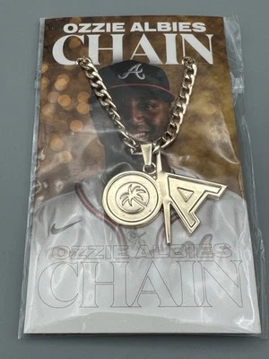 Ozzie Albies Atlanta Braves Replica Chain SGA 5/10/23 - Image 1 of 3