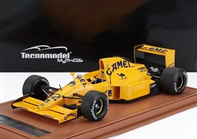 1/18 SCALE LOTUS F1 102 LAMBORGHINI CAMEL 1990 ITALIAN GP MODEL BY TECNOMODEL - Image 1 of 4