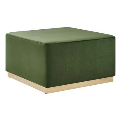 Otomana Tilden en verde musgo natural Foto 1 de 4
