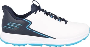 Skechers Go Golf Elite 6 214130-WNV White Navy Men Spikeless Golf Shoes - Picture 1 of 8