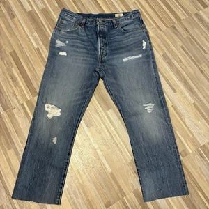 Levi's 501 Jeans Herren 34 Selvedge 150th Anniversary Denim Distressed - Bild 1 von 17
