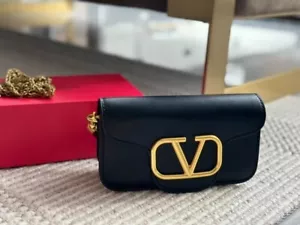 Valentino Garavani Loco Leather Shoulder Bag - Picture 1 of 7