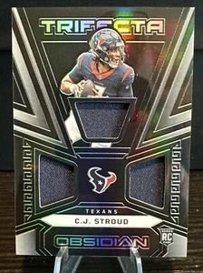 2023 Panini Obsidian CJ STROUD Trifecta Rookie Patch /199 - Bild 1 von 5