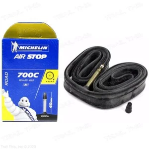 Michelin Airstop 700x18-23-25 40mm Presta Valve Butyl Road Bicycle Tube 700c - Picture 1 of 3