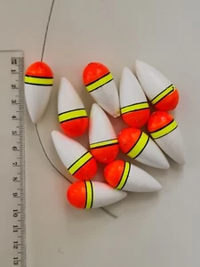 10x Fishing Floats. 40mm×16mm. Quality Tackle for fresh water fishing. - Picture 1 of 3
