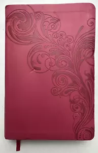 Holman KJV Personal Size Red Letter Bible Pink Leatherette Very Good - Picture 1 of 7