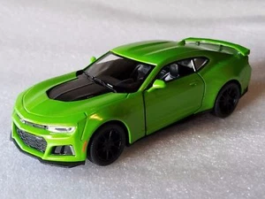New Kinsmart 5" 2017 Chevrolet Camaro ZL1 Diecast Model Toy Car 1:38 Chevy-GREEN - Picture 1 of 4