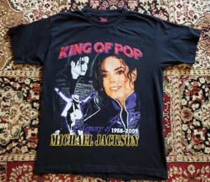 Michael Jackson King Of Pop Tribute Rap Tee Größe M Top Zustand - Bild 1 von 6