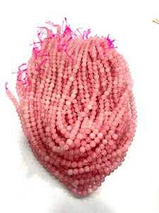 ROSE QUARTZ STONE ROUND 6MM GEMSTONE BEADS 14 INCH 1 STRANDS - Picture 1 of 6