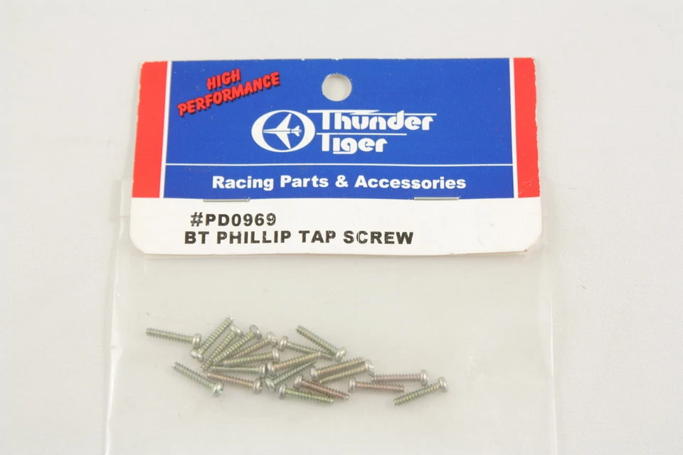 Thunder Tiger PD0969 Vis 2x10mm (20) Bt Phillip Tap Screw Modélisme - Photo 1/1