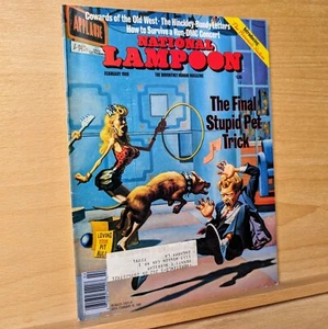 National Lampoon Magazine February 1988 The Final Stupid Pet Trick NEAR MINT - Foto 1 di 9