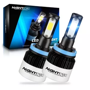 NIGHTEYE H11 H8 LED Headlight Globes Bulbs Kit Hi/Low Beam 9000LM Brighter White - Picture 1 of 11