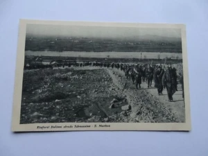 TRE CARTOLINE GRANDE GUERRA-CONFINE-SOLDATI SU STRADA SDRAUSSINA-SABOTINO..... - Picture 1 of 6