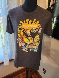 Nickelodeon Rewind Short Sleeve Graphic T Shirt Gray Mens Size Large - Picture 1 of 2