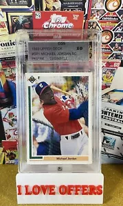 Michael Jordan 1991 cubierta superior #SP1 CGS 10 impecable nombre de tienda C más raro leer - Imagen 1 de 7
