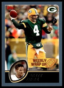 2003 Topps 1st Edition #295 Brett Favre   Football Green Bay Packers MVP HOF