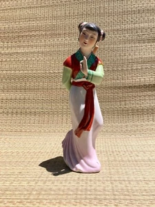 Statua cinese vintage di una nobile donna giovane donna porcellana - Foto 1 di 7