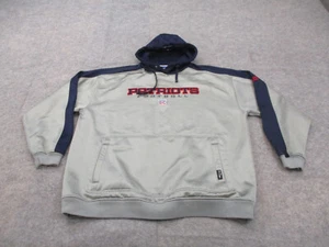 New England Patriots Hoodie Mens 2XL XXL Gray Sweatshirt Pullover Reebok - Picture 1 of 8