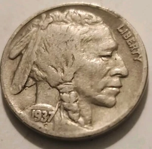 1937 S San Francisco moneta bella nichel bufalo zecca AU #2028 - Foto 1 di 3