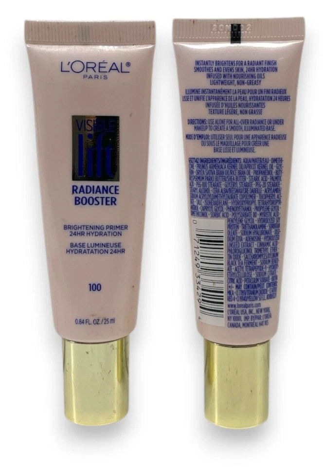 Lote de 2 imprimaciones iluminadoras L'oreal Radiance Booster (0,84 fl. oz/25 ml/100) Foto 1 de 1