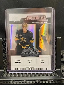 Ben Jones 2022-23 Credentials - Debut Ticket Access #271/999 #154- LGK - Picture 1 of 2