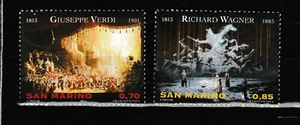 s40842 SAN MARINO 2013 MNH** Verdi Wagner 2v - Afbeelding 1 van 1