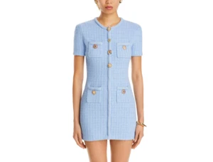 Self-Portrait Beaded Button Knit Dress MSRP $555 - Picture 1 of 8