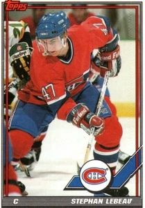 Tarjeta de hockey sobre hielo Stephan Lebeau C Canadiens Topps n.º 135 1991 - Imagen 1 de 2