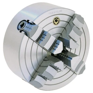10" Bison 4 Backen unabhängiges Drehbankfutter direkte Montage D1-4 Spindel - Bild 1 von 1
