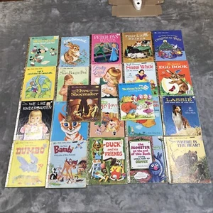Little Golden Books Lot Vintage Disney Sesamstraße Tiere Mädchen 22 Stück - Bild 1 von 8