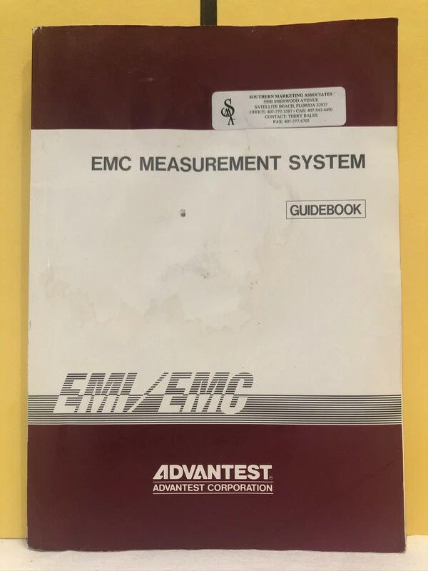 Advantest OED01 9106 EMC Measurement System Guide Book - Image 1 of 3