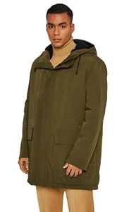 $545 HUGO BOSS Munk Transition Hooded Parka Jacket Relaxed Water Repellent - 36R - Picture 1 of 13