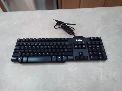 Teclado Dell SK-8115 ODJ331 negro ergonómico 104 teclas con cable USB (envío gratuito) Foto 1 de 4