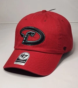 Arizona Diamondbacks '47 Clean Up Adjustable Red Hat MLB Baseball - Picture 1 of 5