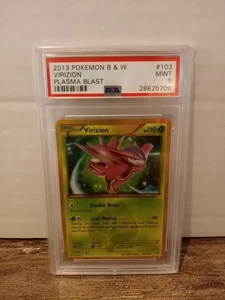 Pokemon Virizion 103/101 B&W Plasma Blast Secret Rare Holo - PSA 9 MINT - Picture 1 of 2
