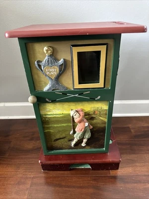 GABINETE Powell GOLF Motivo Acento con Agujero de Colocación Incorporado Mesa Lateral Marco de Fotos Foto 1 de 4