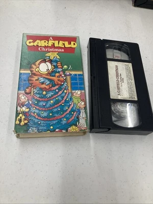 A Garfield Christmas VHS video tape 1991 Animation CBS FOX — 第 1/4 张图片